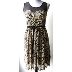 ModCloth A'REVE by Ryu dress w/ floral ace overlay